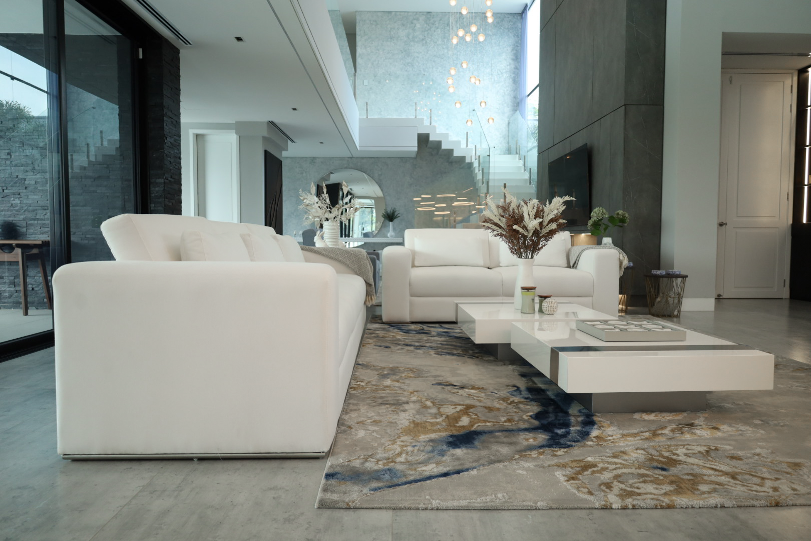 sala de estar sofá y mesa de centro malabar lakes